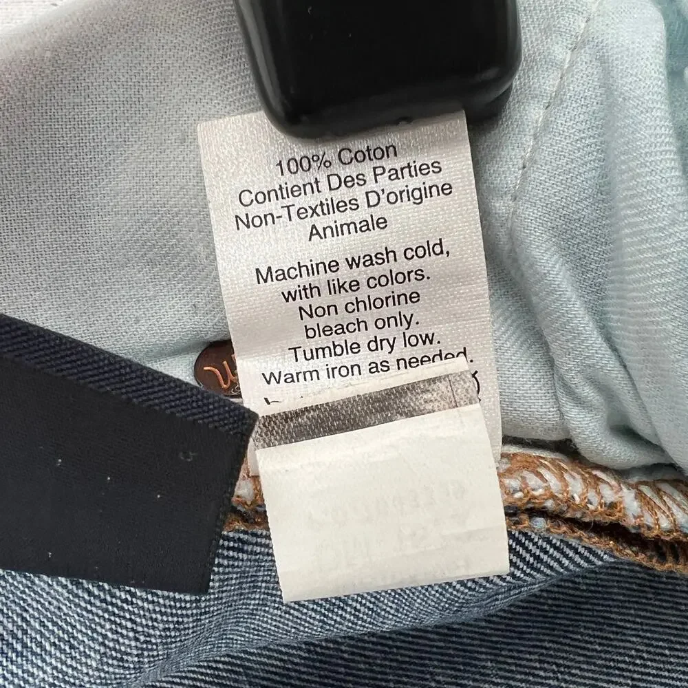 MADEWELL Retro Crop Bootcut Jeans Womens 27 Blue Two Tone Edition High Rise - Picture 13 of 13